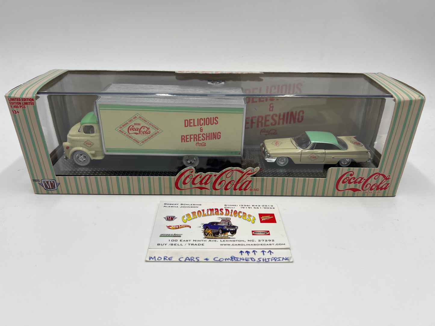 M2 Machines Auto Haulers Coca Cola 1958 Dodge COE & 1960 Chrysler 300F TW20