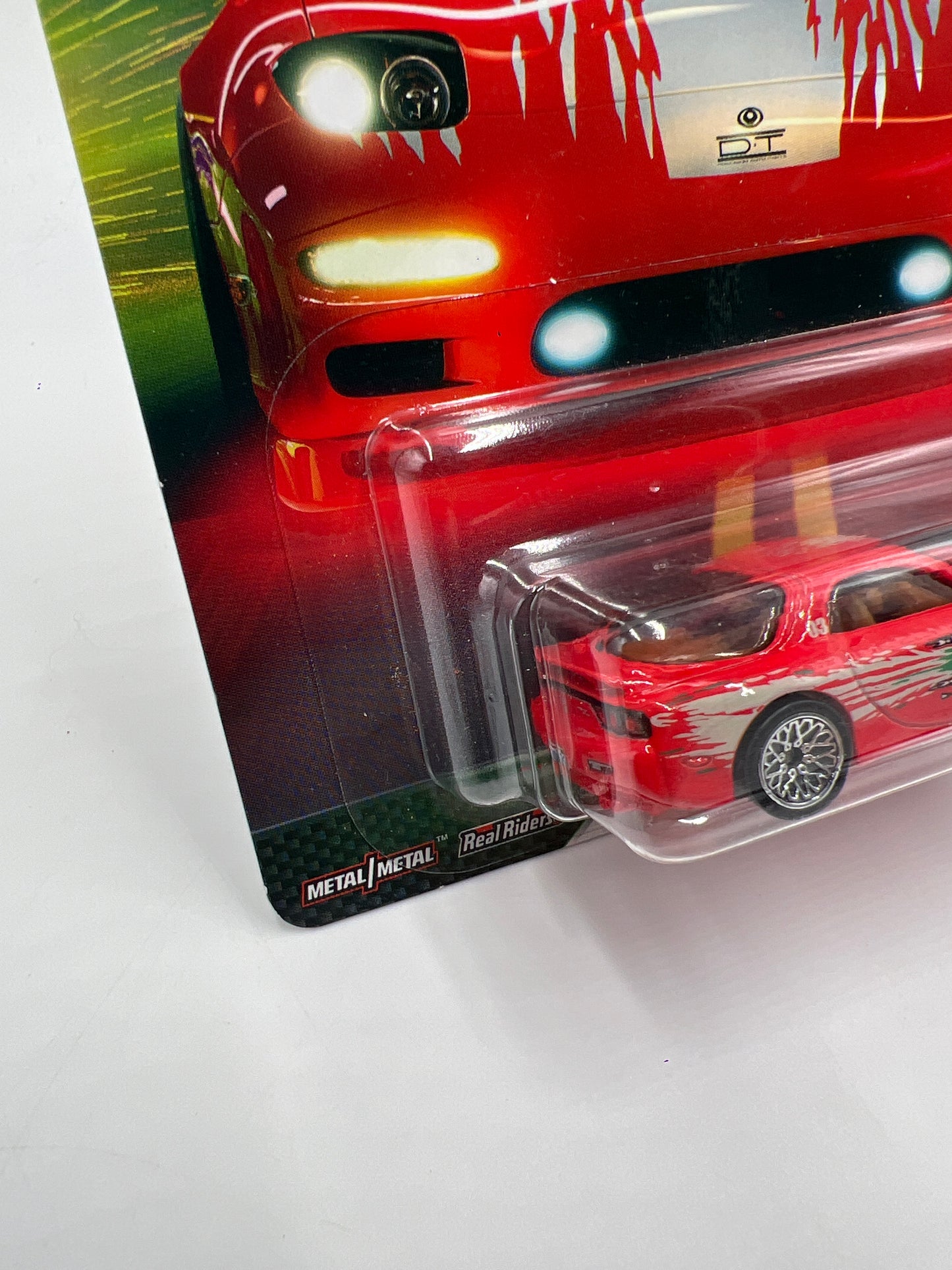 Hot Wheels Fast & Furious Original Fast #3 95 Mazda RX-7 Red W/Protector