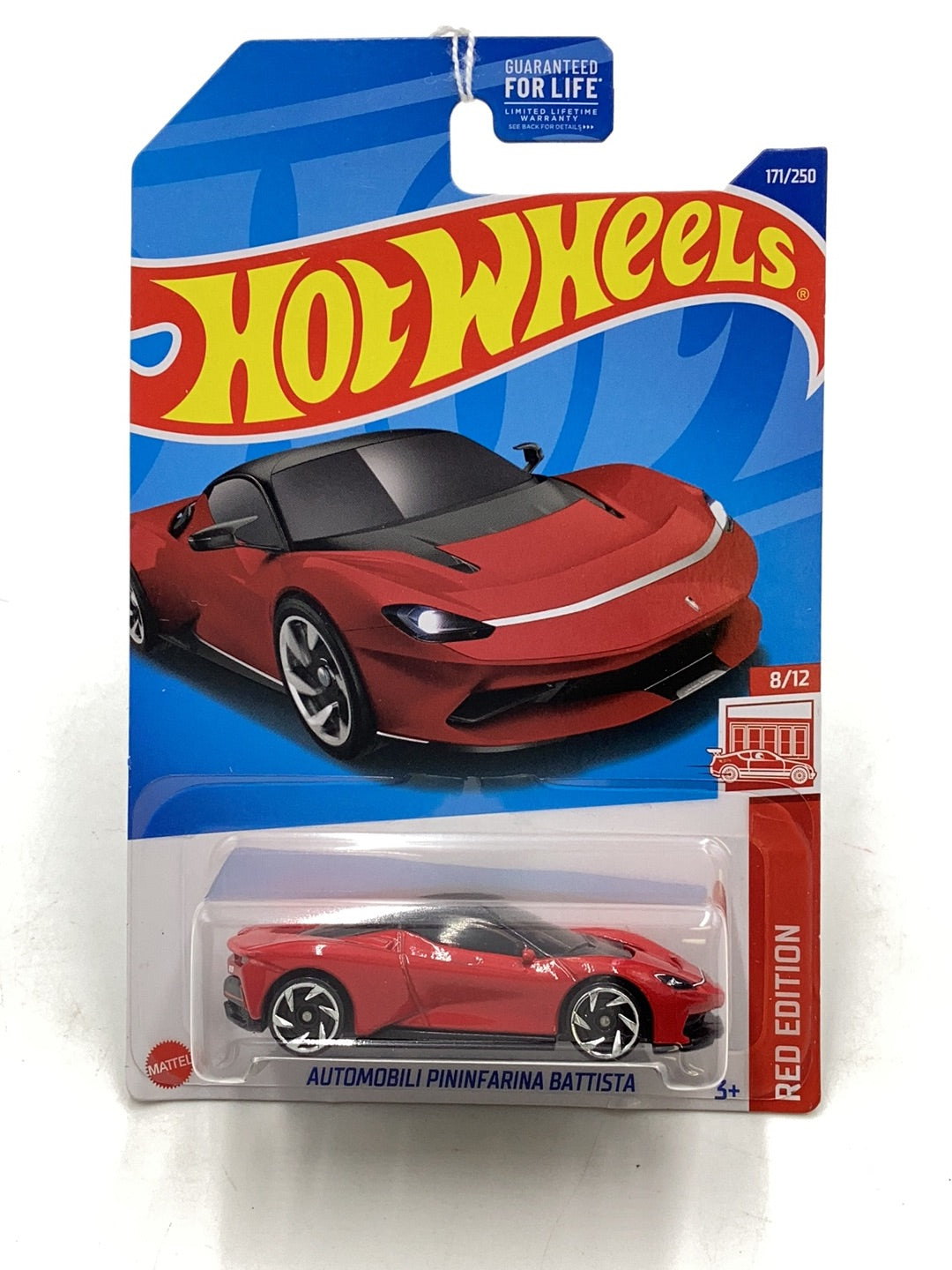 2022 hot wheels red edition #171 Automobili Pininfarina battista 152H