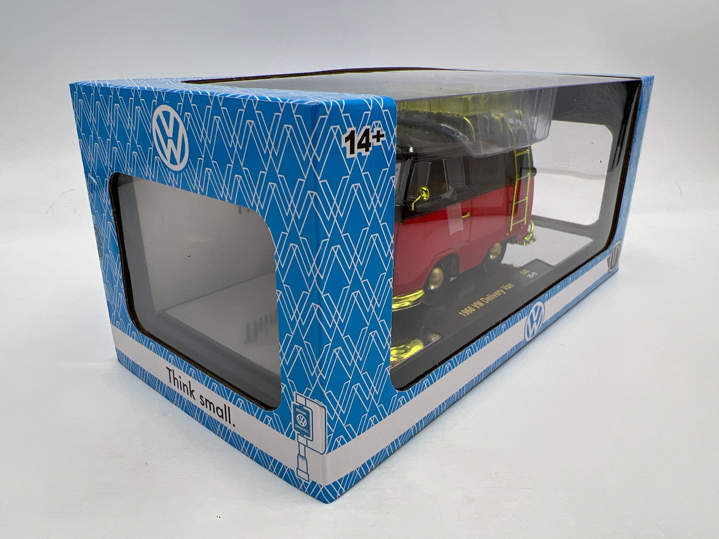 M2 Machines 1/24 CHASE 1960 VW Delivery Van Red/Black S43