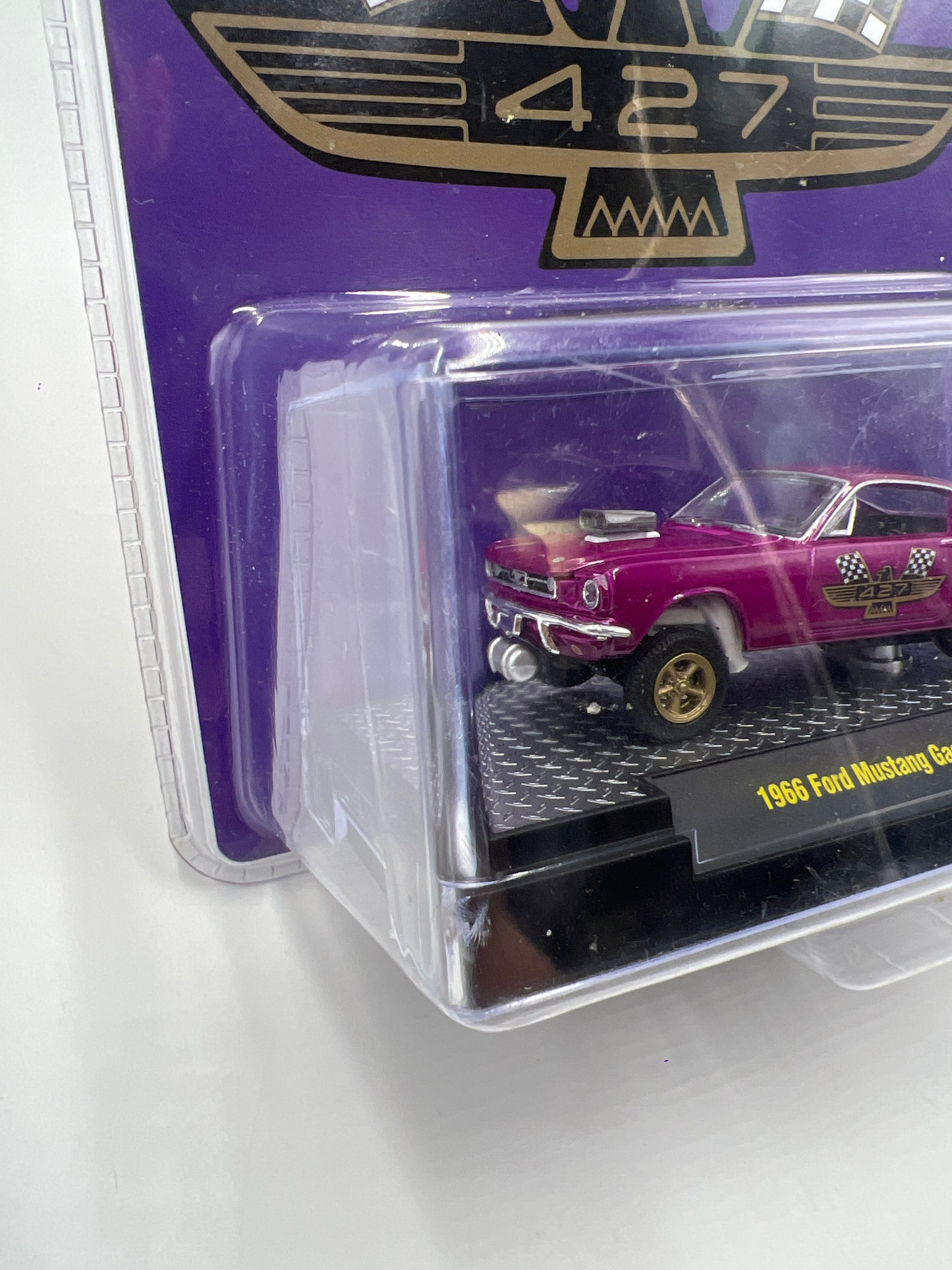 M2 Machines Ford 427 1966 Ford Mustang Gasser Purple GS03 193H