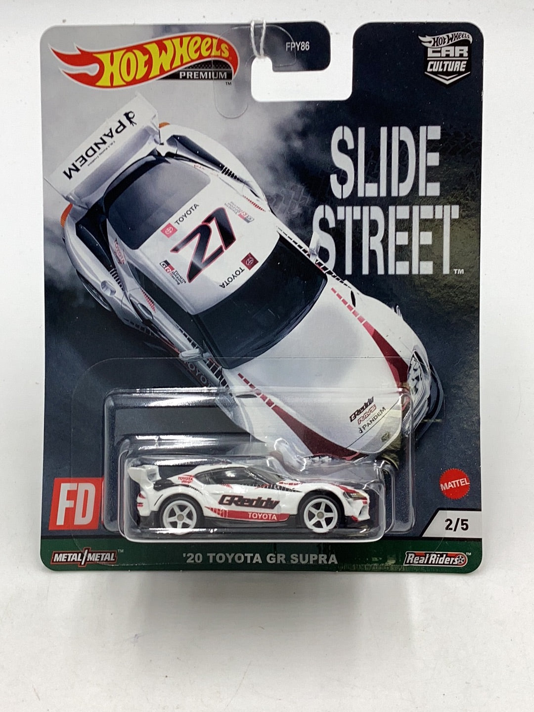 Hot wheels Slide Street 2/5 20 Toyota GR Supra 244L