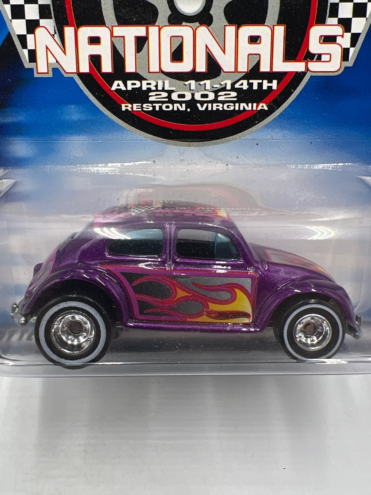 2002 Hot Wheels 2nd Annual Collectors Nationals Virginia VW Bug Purple W/Protector