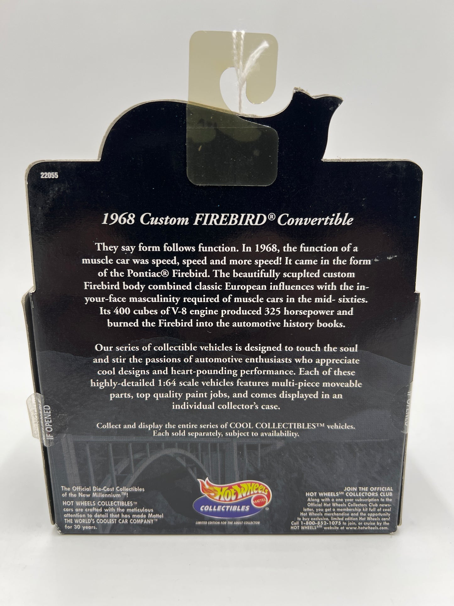 Hot Wheels Collectibles Black Box 68 Custom Firebird Convertible Chrome WR