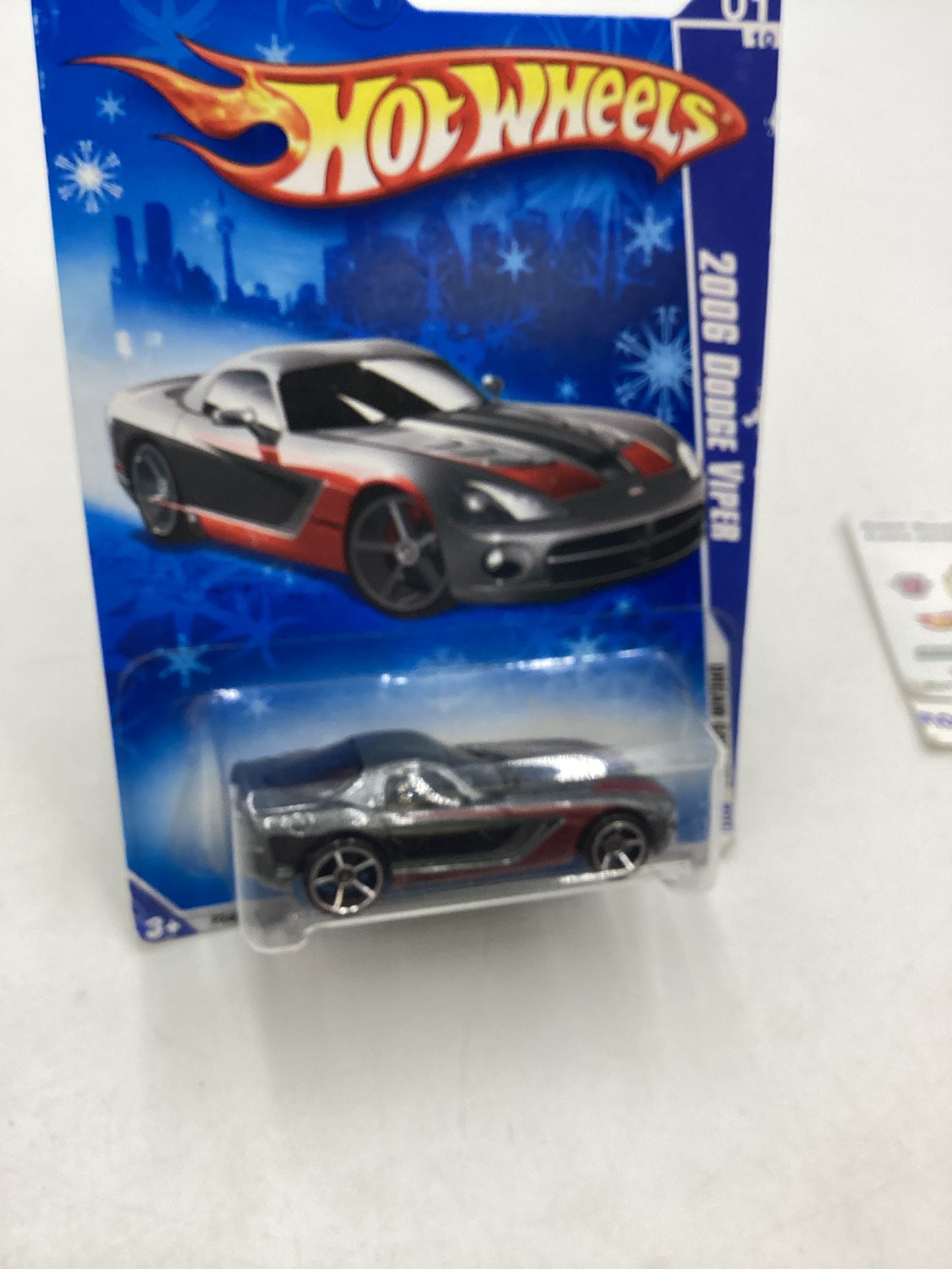 2009 Hot Wheels #147 2006 Dodge Viper Gray Target snowflake card 238D