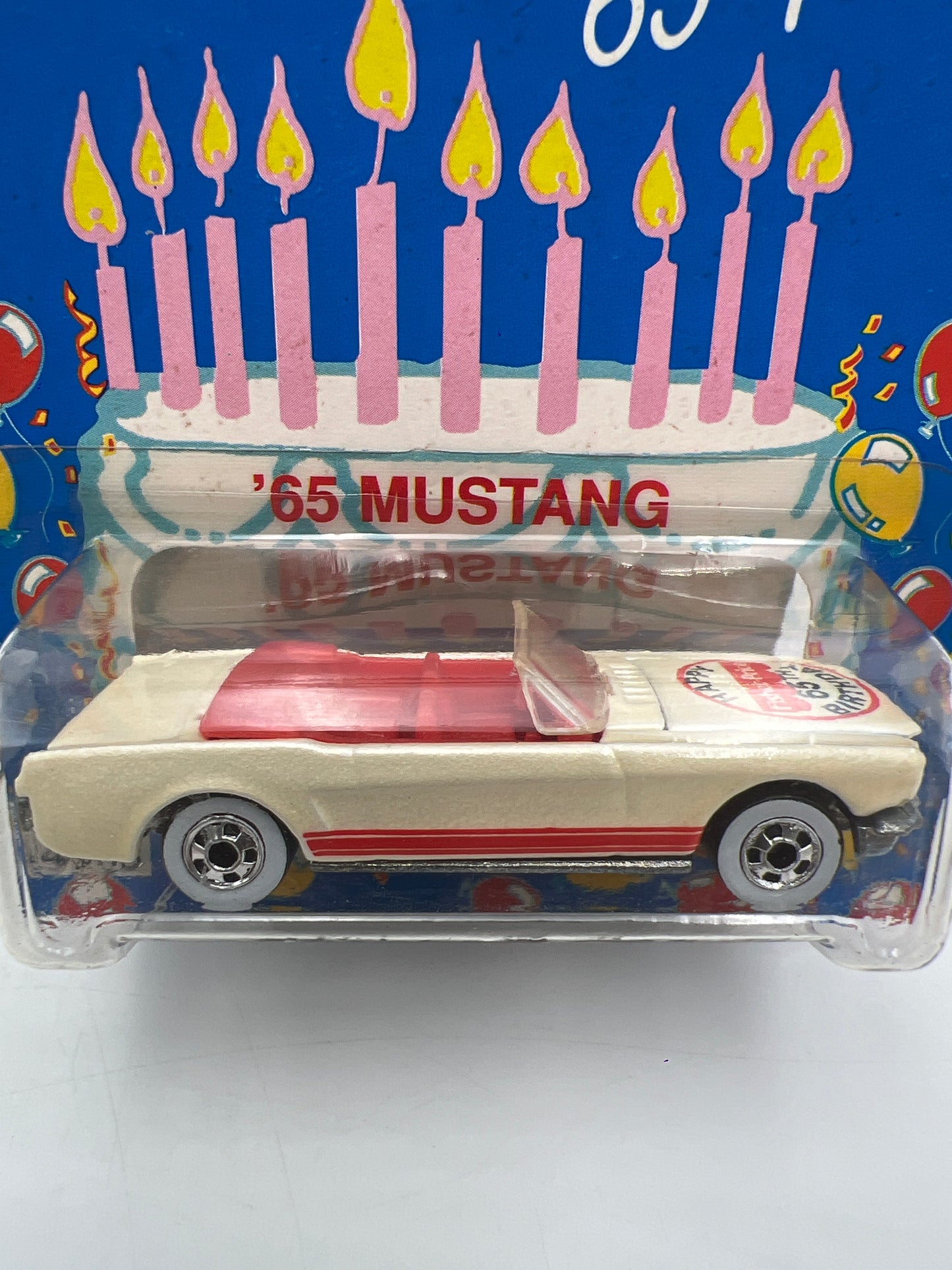 Hot Wheels Special Edition Fisher Price 65 Years 65 Mustang White W/Protector