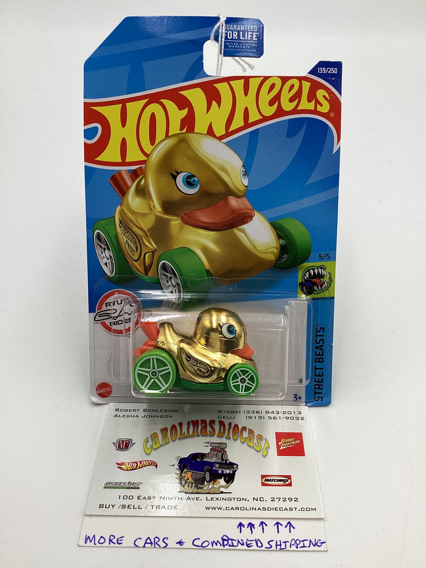 2022 Hot Wheels Treasure Hunt #139 Duck N Roll Gold 274A