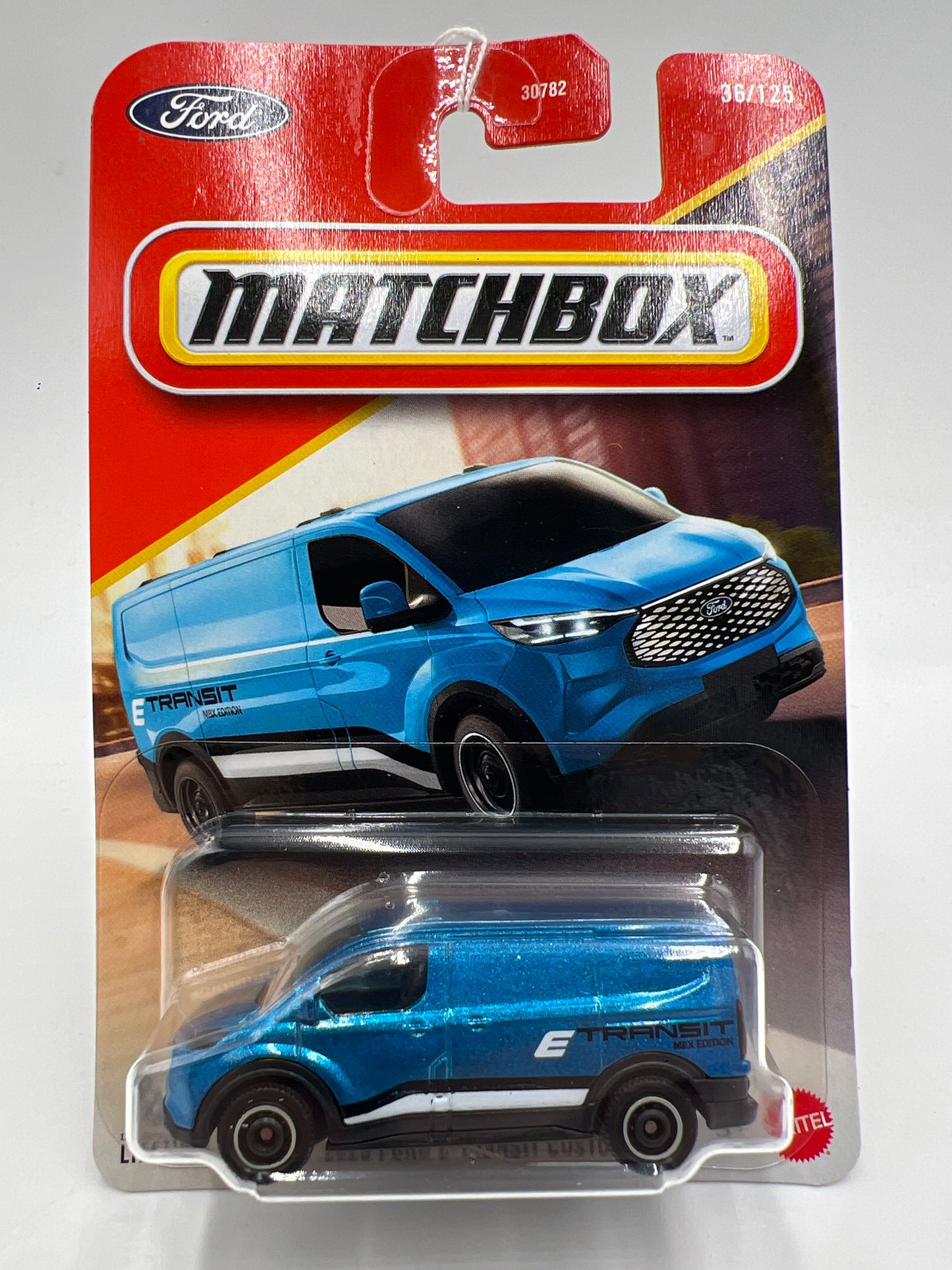 2026 Matchbox #36 2023 Ford E-Transit Custom Blue 215G
