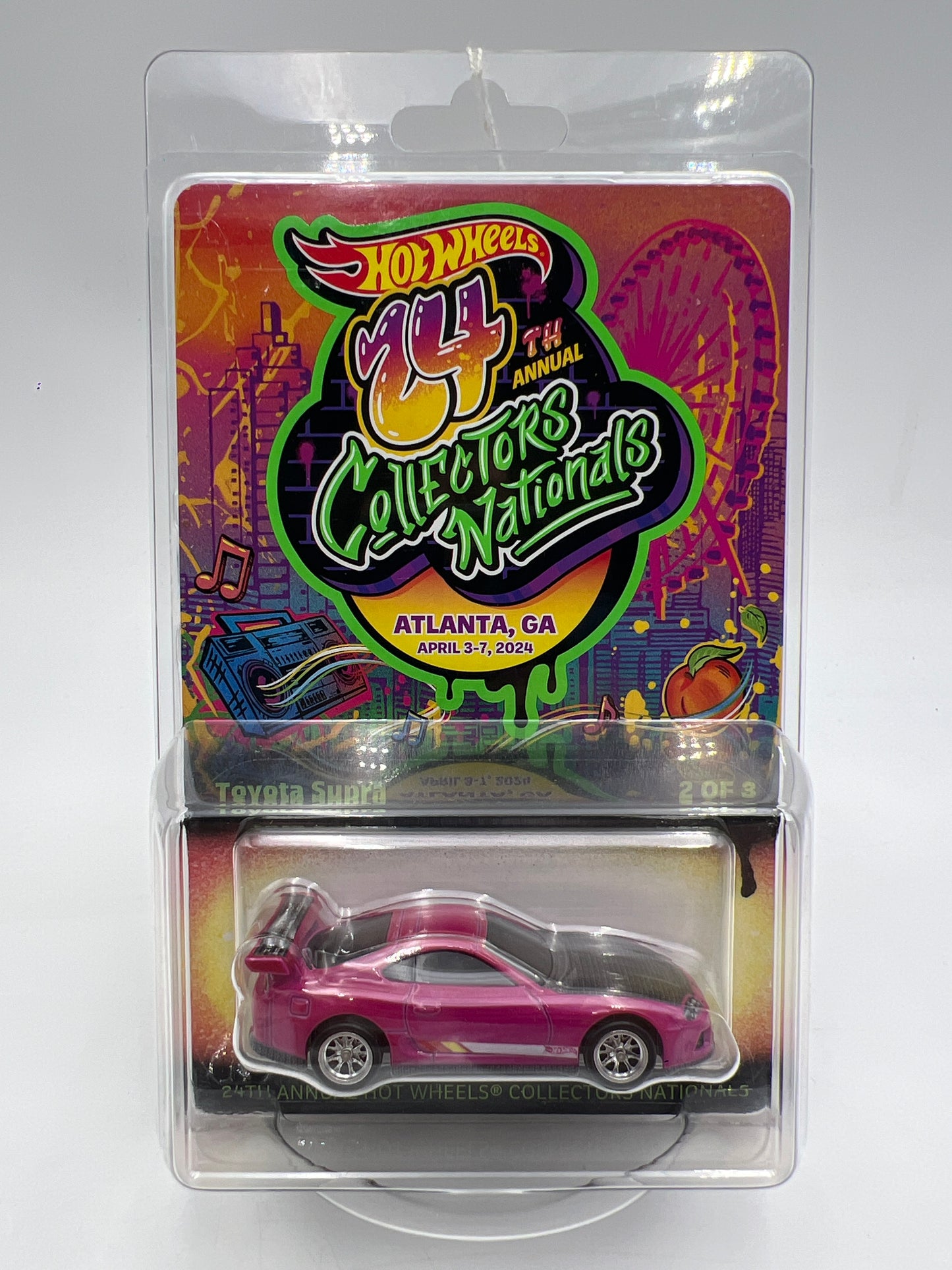 2024 Hot Wheels 24th Annual Collector Nationals #4510/6200 Toyota Supra Pink