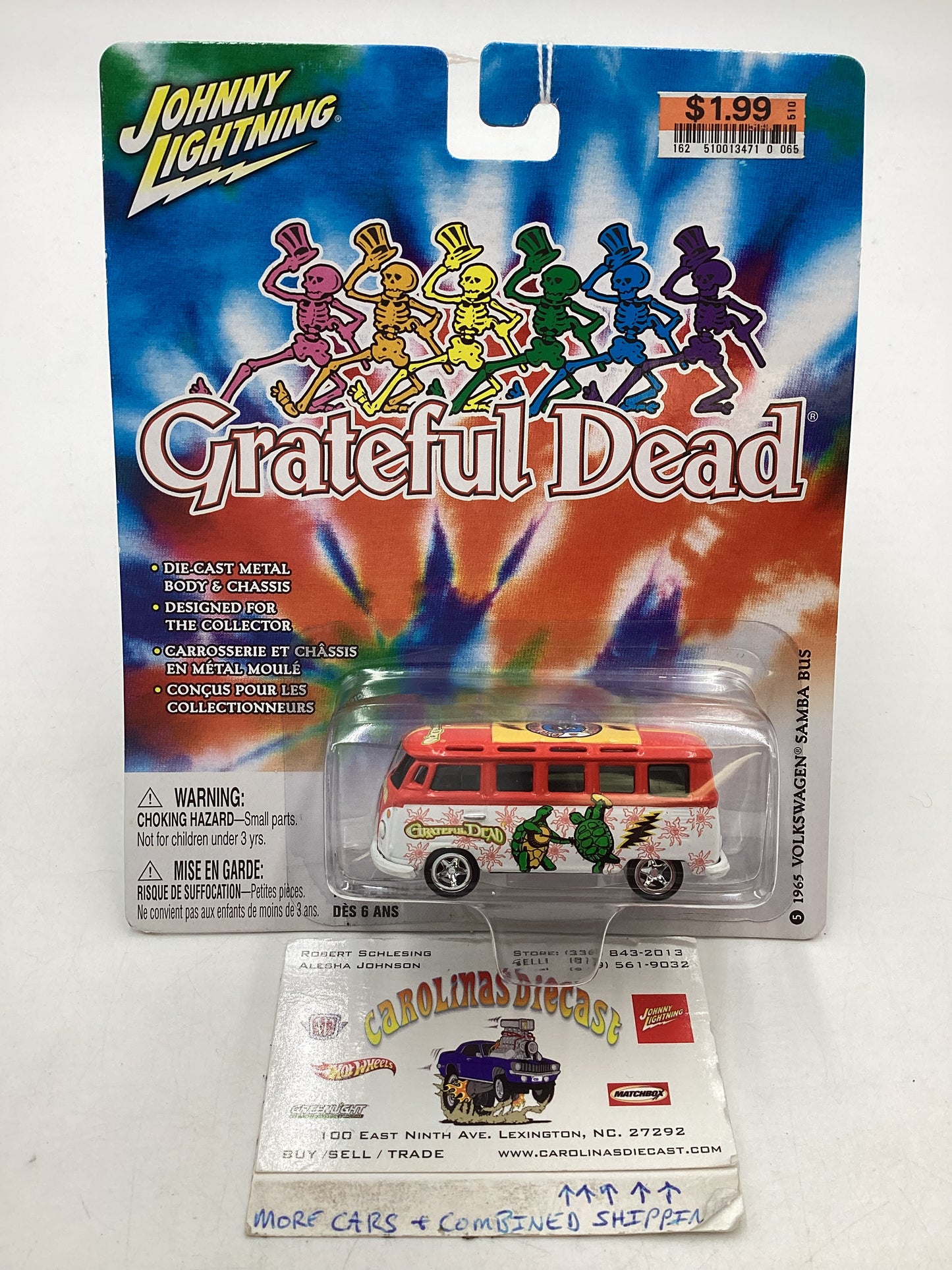 Johnny Lightning Grateful Dead 65 Volkswagen Samba Bus