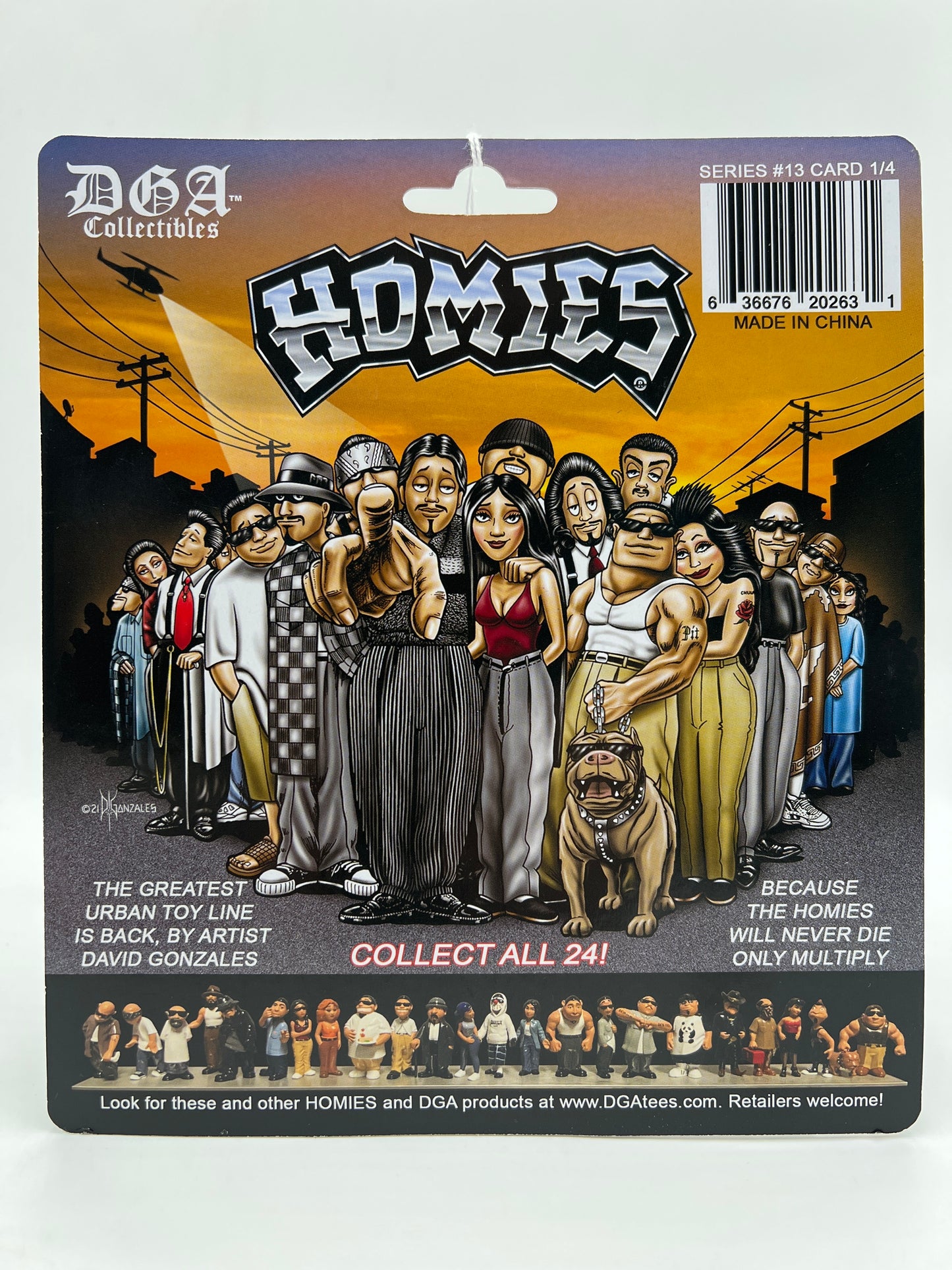 DGA Collectibles Homies 10 Year Anniversary Release Series #13 Card 1/4 223A