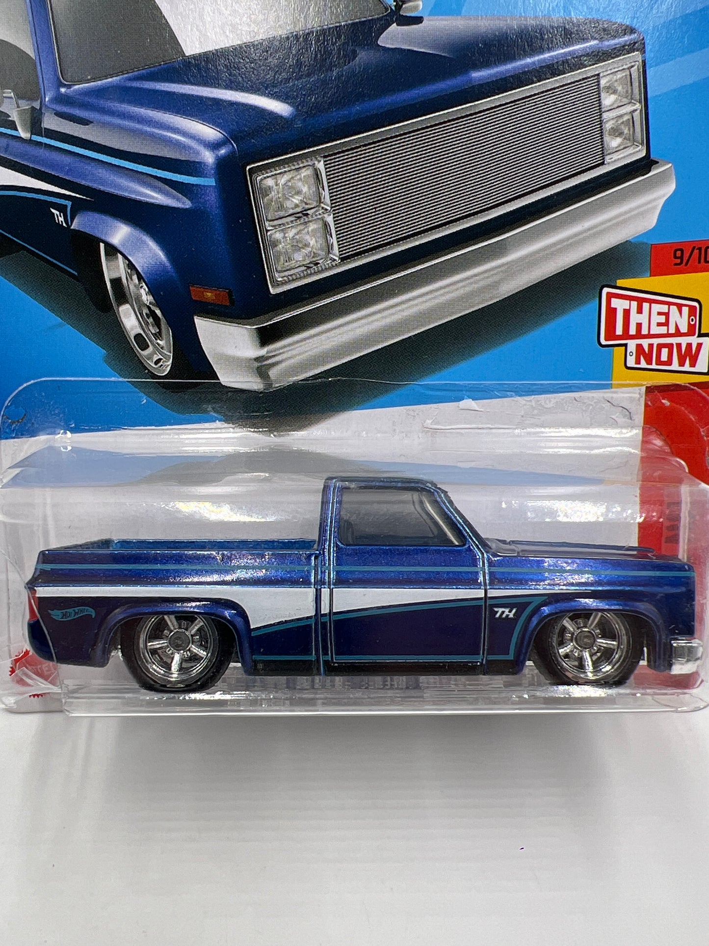 2024 Hot Wheels Super Treasure Hunt #249 83 Chevy Silverado Blue W/Protector Bad Card/Blister