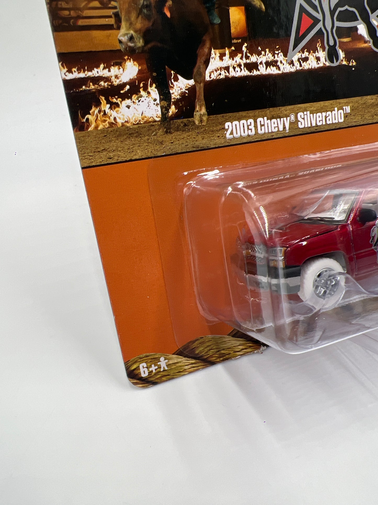 Auto World CHASE Big Country Collectibles PBR #1 2003 Chevy Silverado Cateye Ultra Red W/Protector