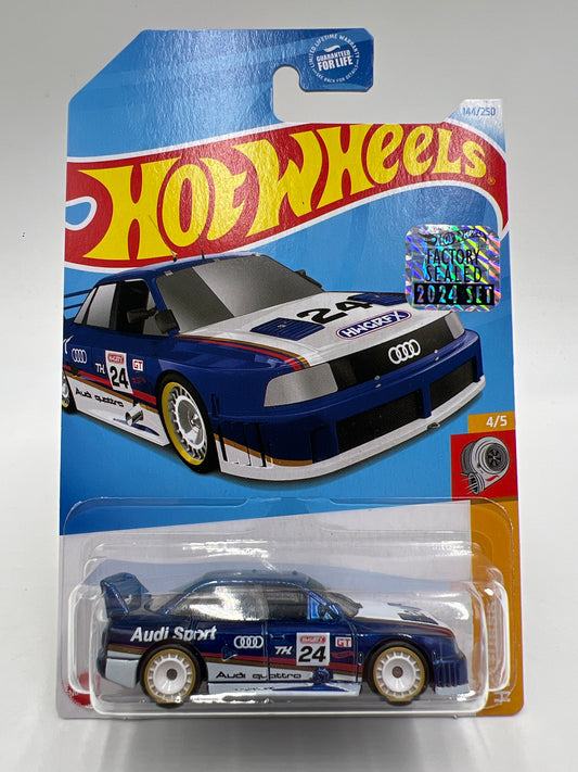 2024 Hot Wheels Factory Sealed Super Treasure Hunt #144 Audi 90 Quattro Blue W/Protector