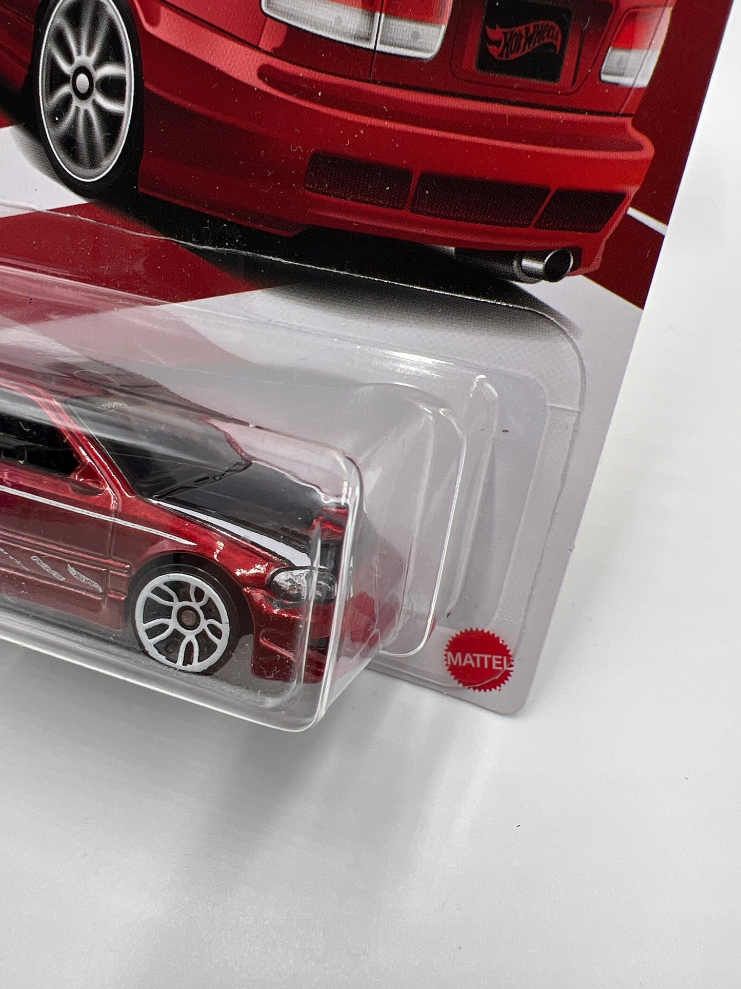 2022 Hot Wheels Honda Civic Anniversary Series #3 Honda Civic Si Red (Cracked Blister) 155E