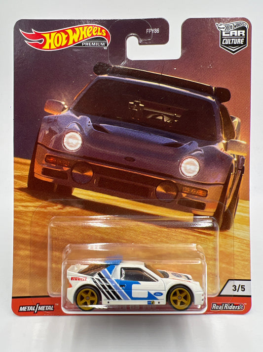 Hot Wheels Premium Thrill Climbers #3 Ford RS 200 White 254C
