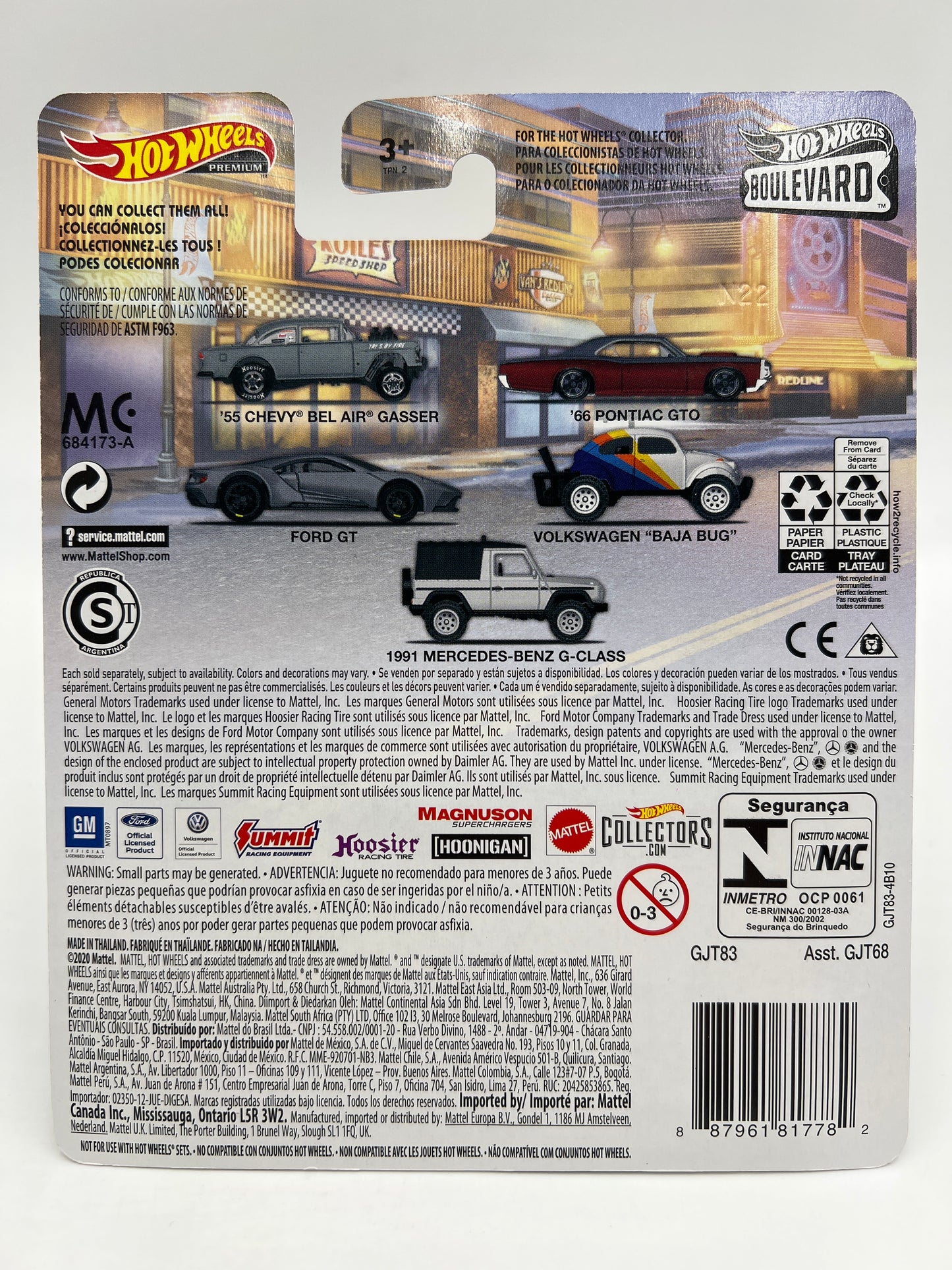 Hot Wheels Premium Boulevard #13 Ford GT Vaughn Gittin Jr Dark Gray 265A