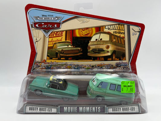 Disney Pixar The World Of Cars 2 Pack Movie Moments Dusty & Rusty Rust-eze