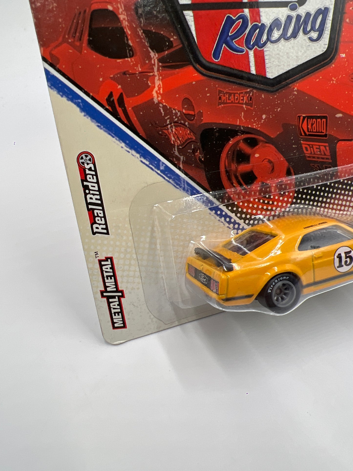Hot Wheels Premium Vintage Racing #10 Parnelli Jones 70 Ford Mustang Boss 302 Yellow W/Protector