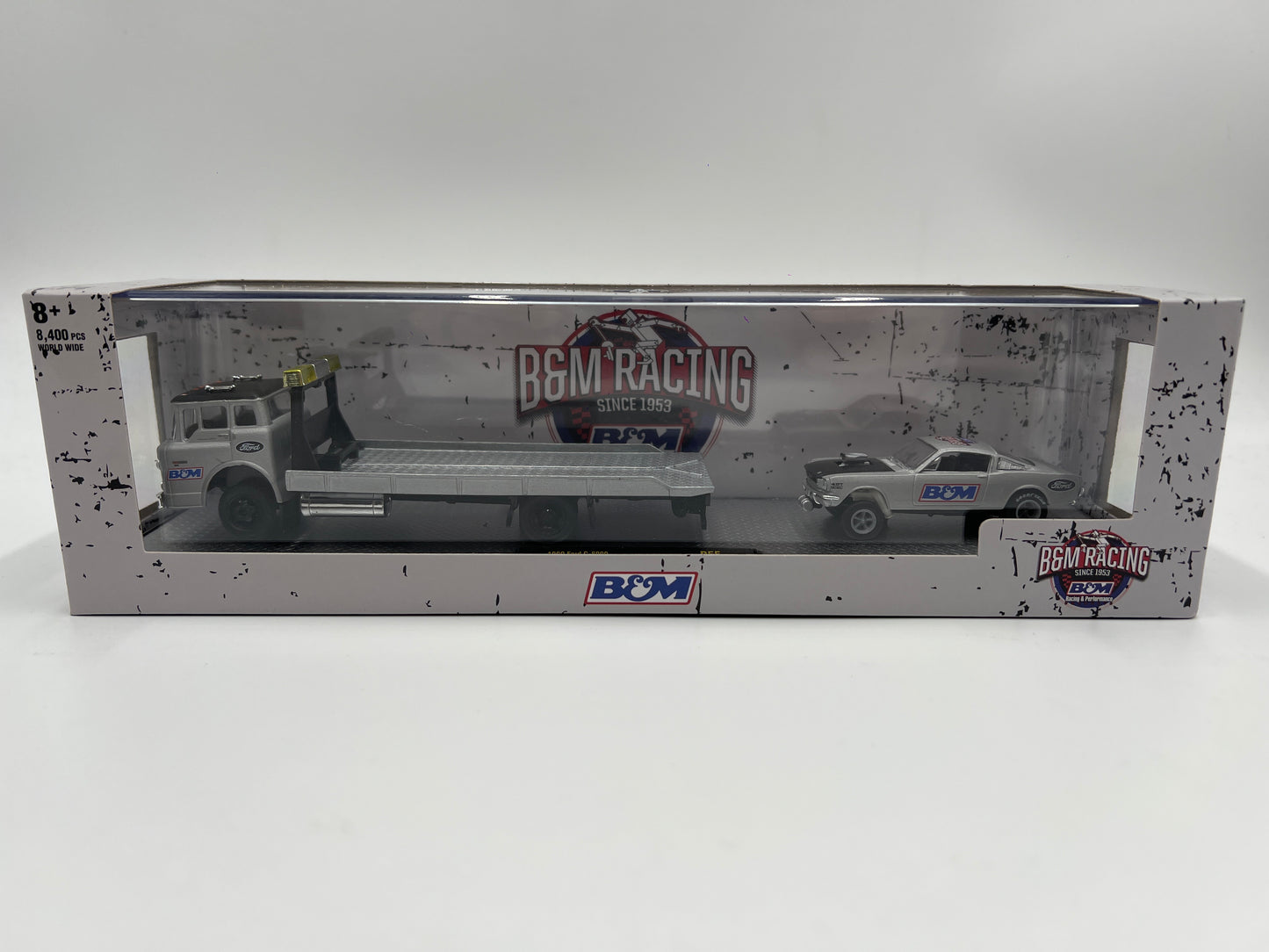 M2 Machines Auto Haulers B&M 1990 Ford C-8000 & 1966 Ford Mustang Gasser R55