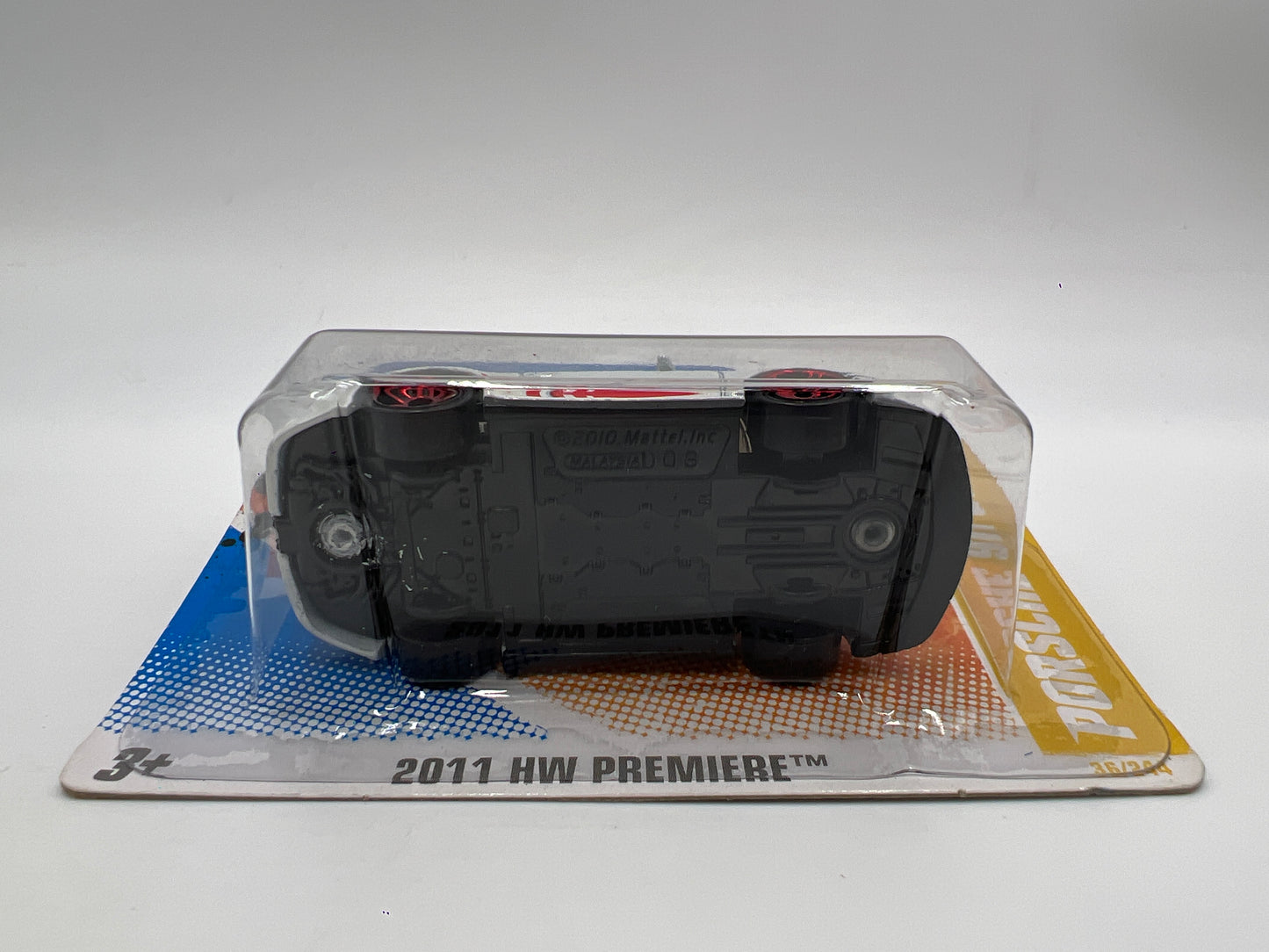 2011 HW Premiere #36 Porsche 911 GT3 RS White Short Card W/Protector