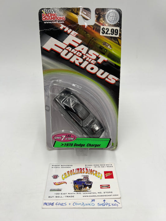 Racing Champions The Fast and Furious Series 7 1970 Dodge Charger Black Bad Card