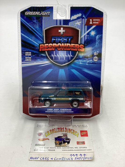 Greenlight First Responders Series 1 1998 Jeep Cherokee Greenport Rescue Squad Paramedic 176F