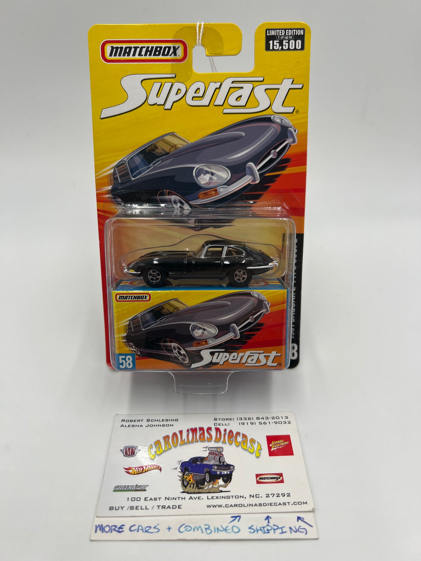 Matchbox Superfast #58 1961 Jaguar E-Type Coupe Black