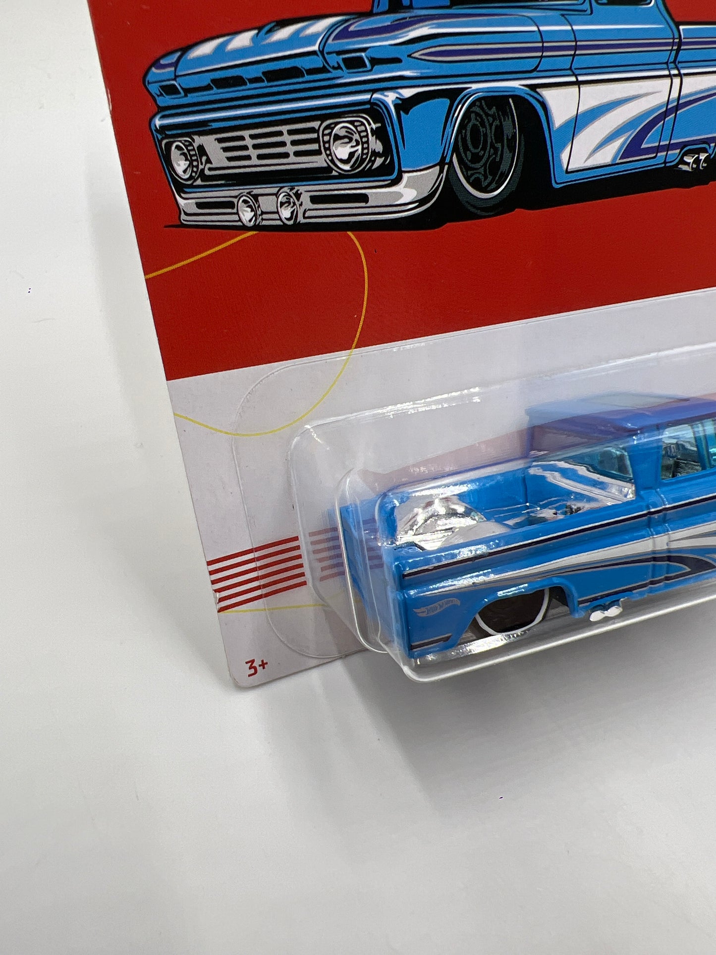 2019 Hot Wheels Walmart Exclusive American Truck Series #7 Custom 62 Chevy Pickup Blue SR