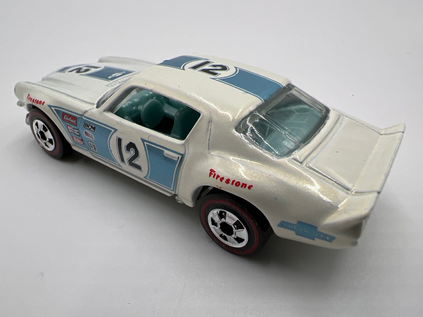 Hot Wheels 1/64 Heritage Redline #10 70 Camaro White Loose