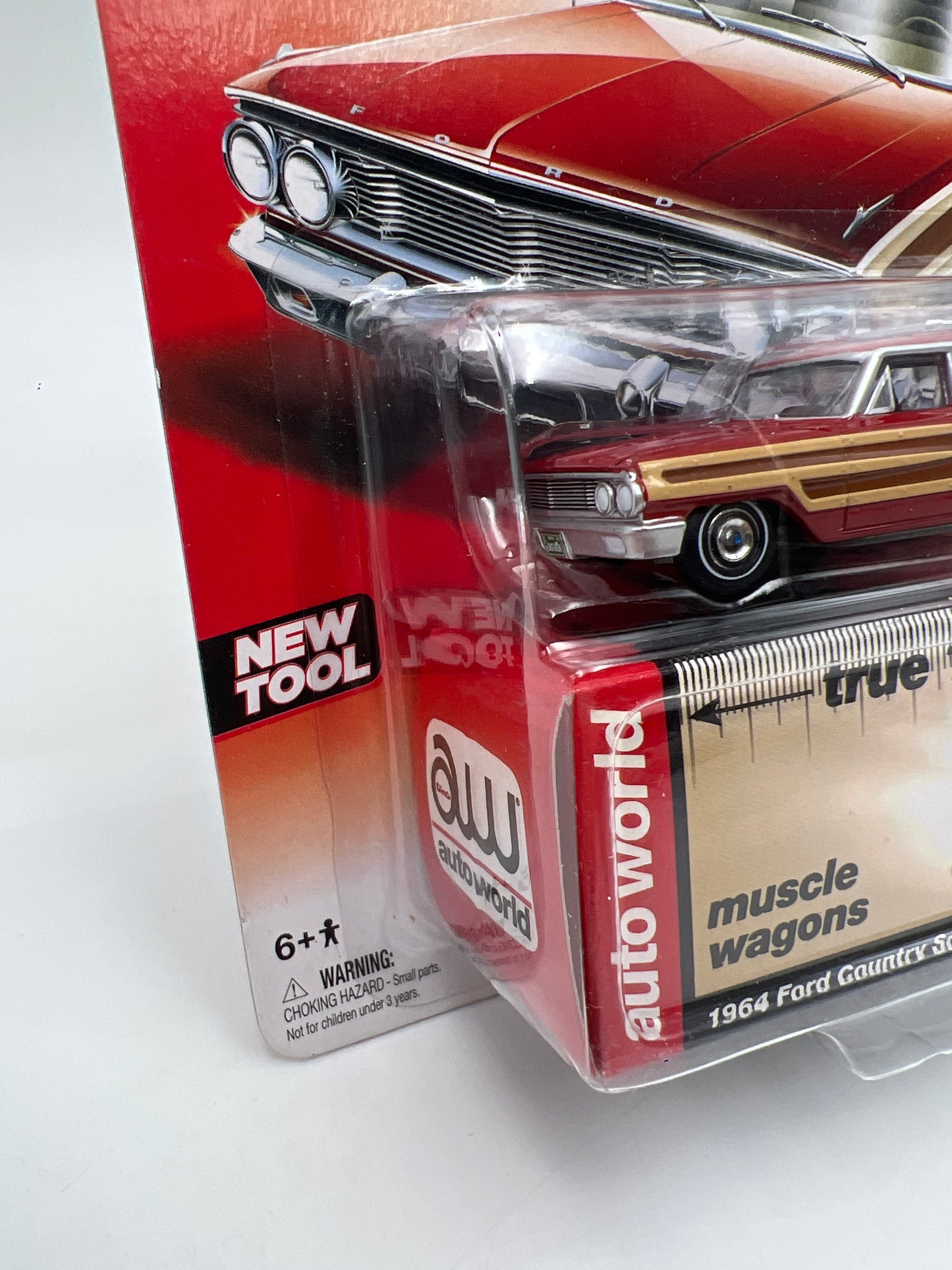 Auto World Muscle Wagons #5 1964 Ford Country Squire Red