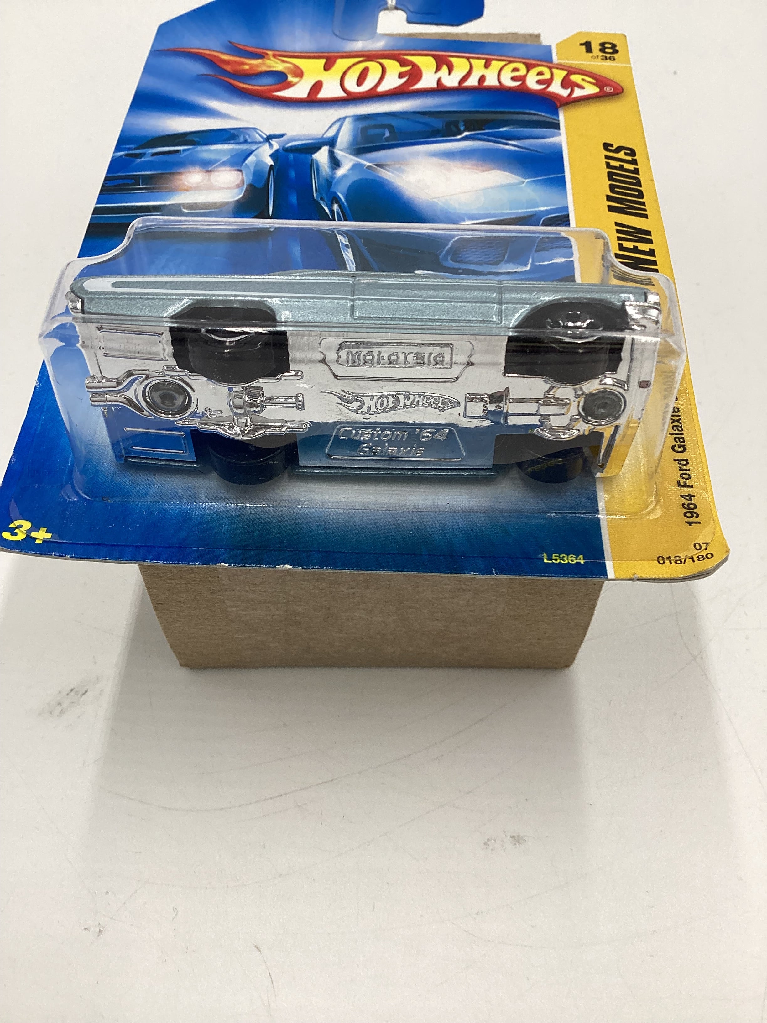 2007 Hot Wheels New Models #18 1964 Ford Galaxie 500XL Light Blue