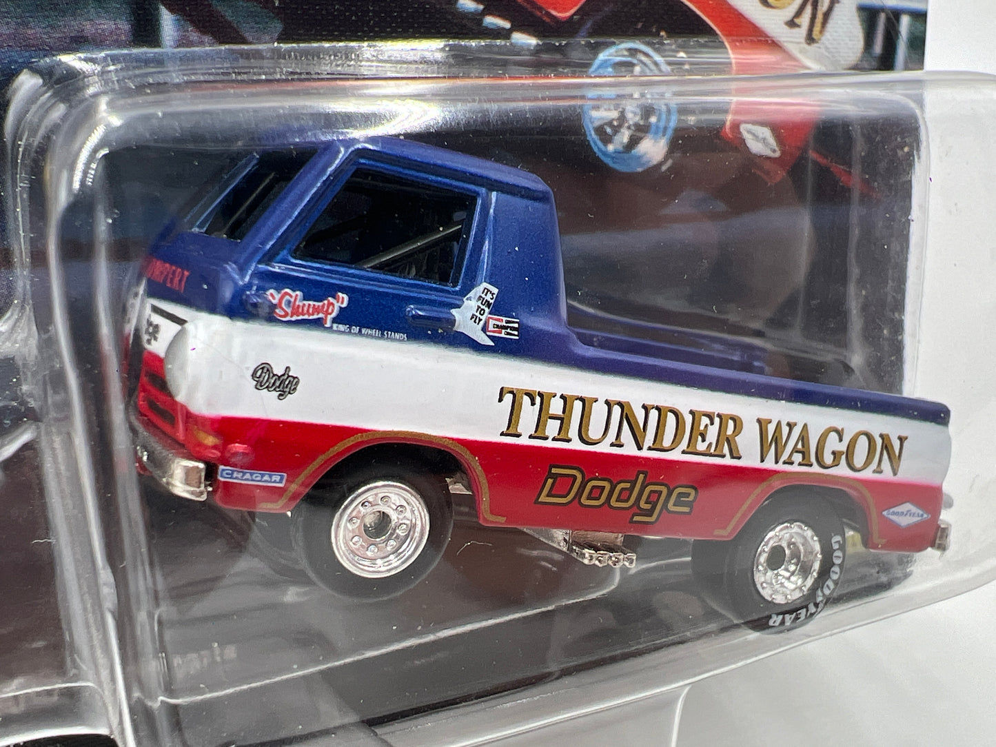 Johnny Lightning SIGNED Show Stoppers GE Shumperts Dodge Thunder Wagon #2