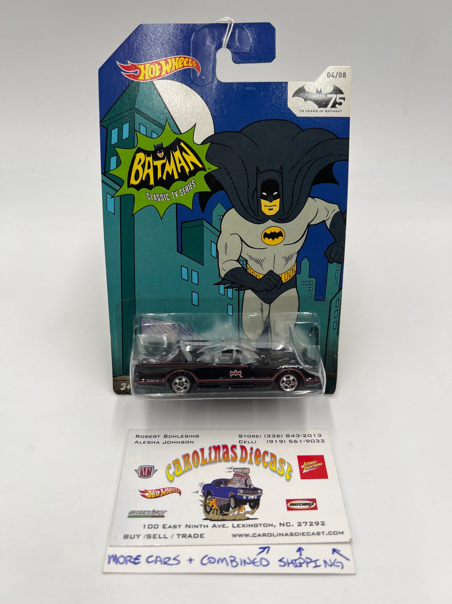 Hot Wheels Batman 75th Anniversary Set #4 Classic TV Series Batmobile 117B