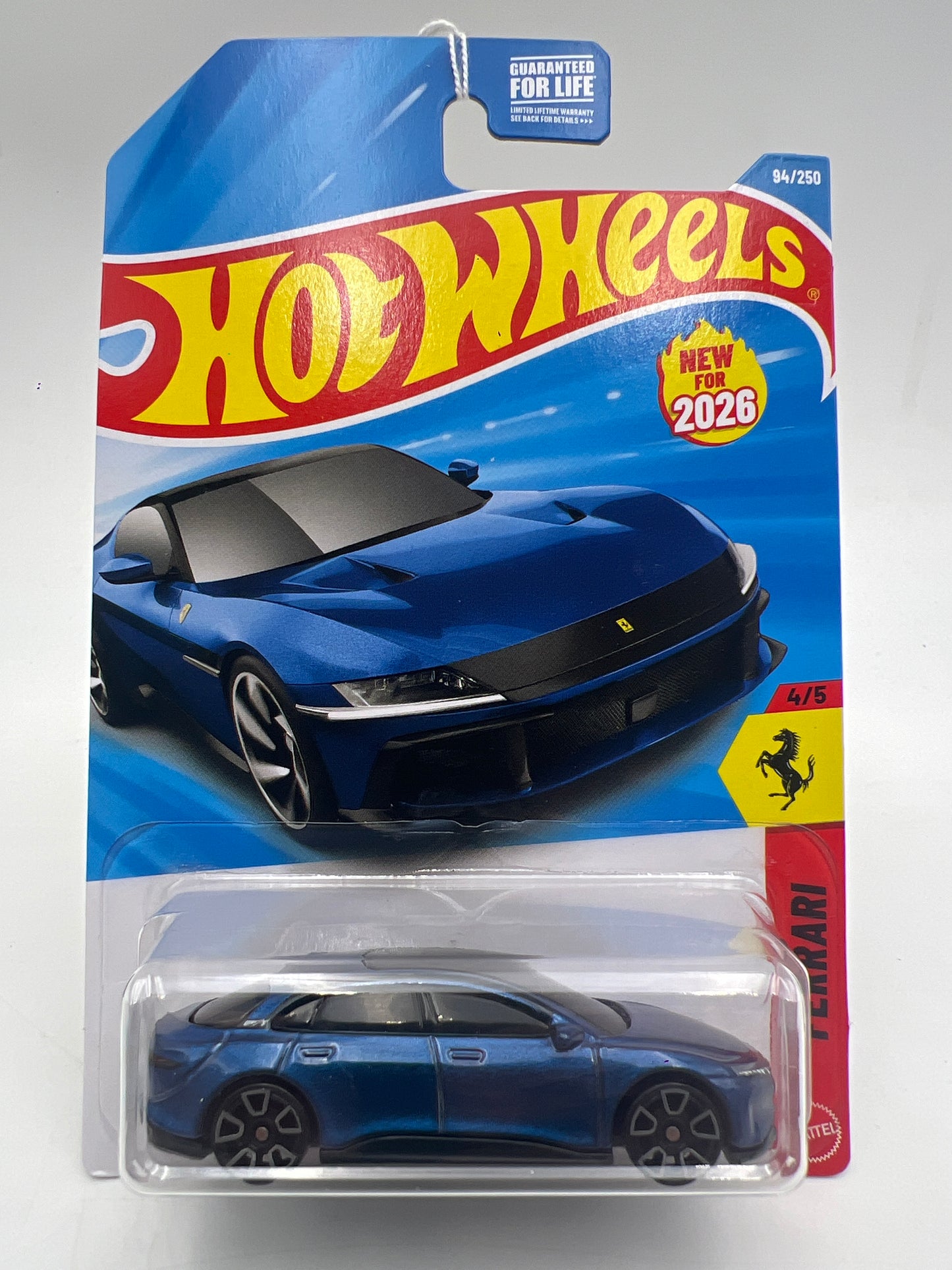2026 Hot Wheels M Case ERROR Lucid Air On Ferrari 12Cilindri Card