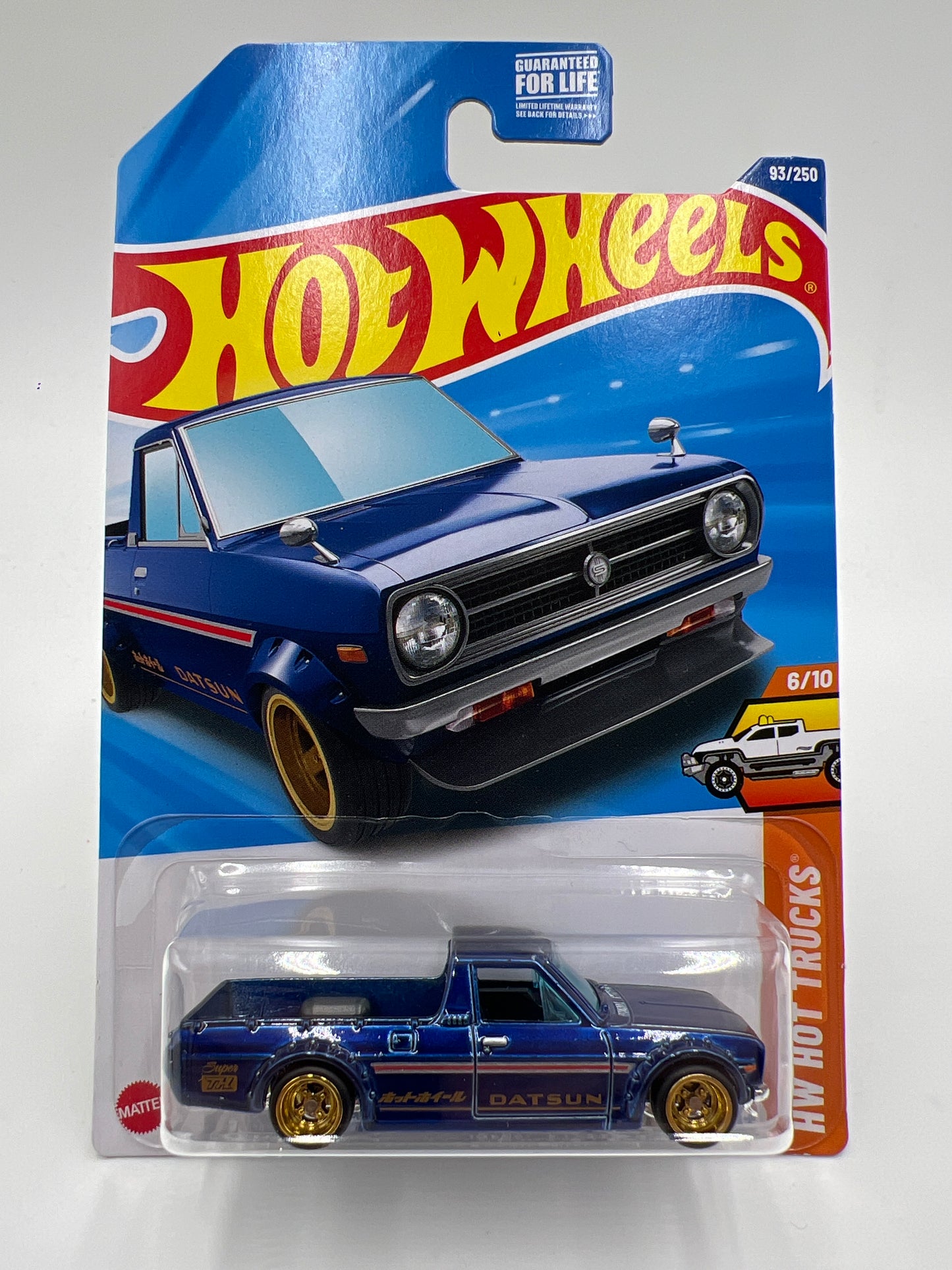 2025 Hot Wheels D Case Super Treasure Hunt #93 1975 Datsun Sunny Truck B120 Blue W/Protector