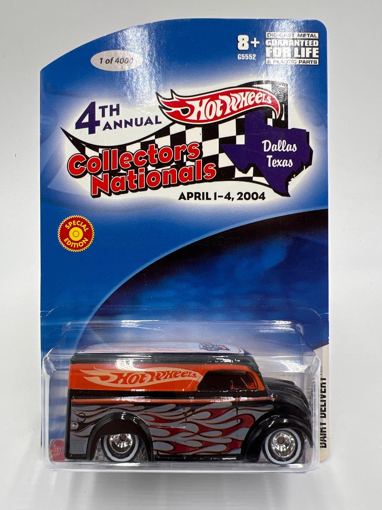 2004 Hot Wheels 4th Annual Collectors Nationals TX 1 of 4000 Dairy Delivery W/Protector