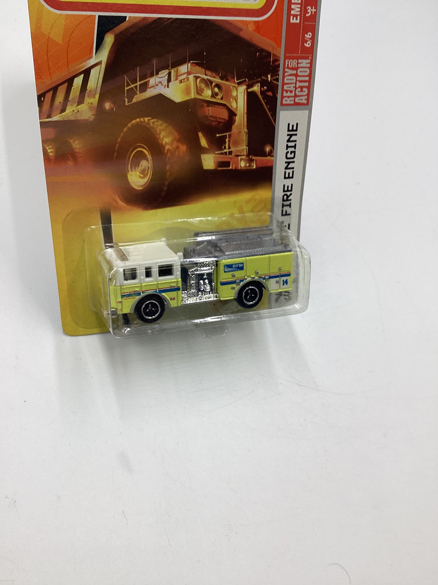 Matchbox Emergency Response #75 Pierce Fire Engine Neon Yellow/White 206C