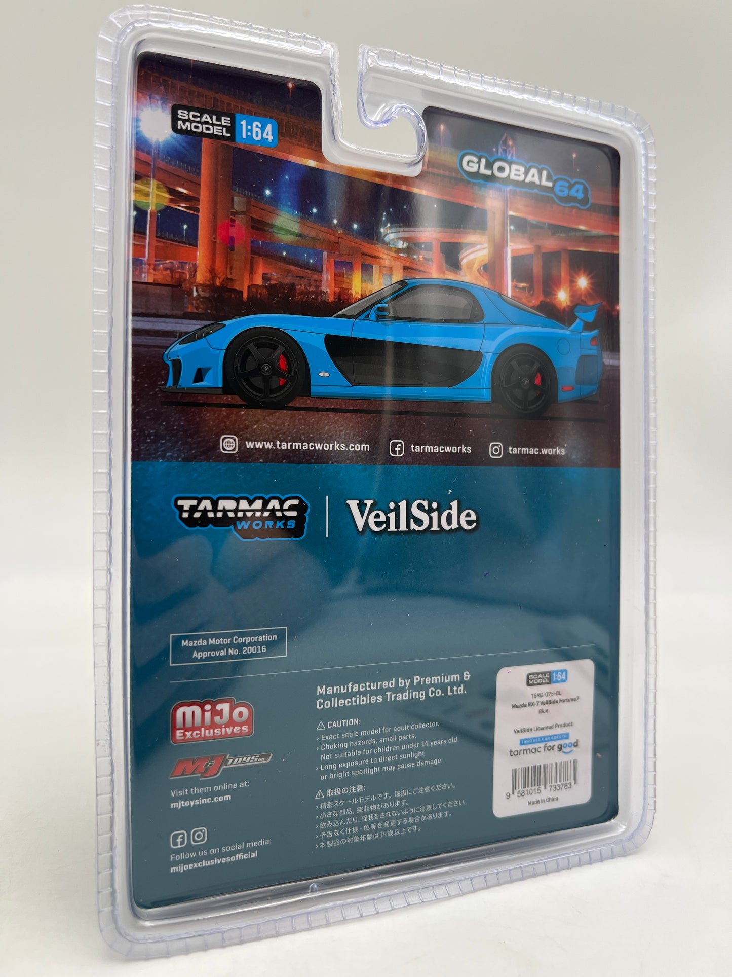 Tarmac Works Mijo Exclusives #75 CHASE Mazda RX-7 VeilSide Fortune7