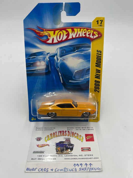 2008 Hot Wheels New Models #017 69 Chevelle Yellow 18F