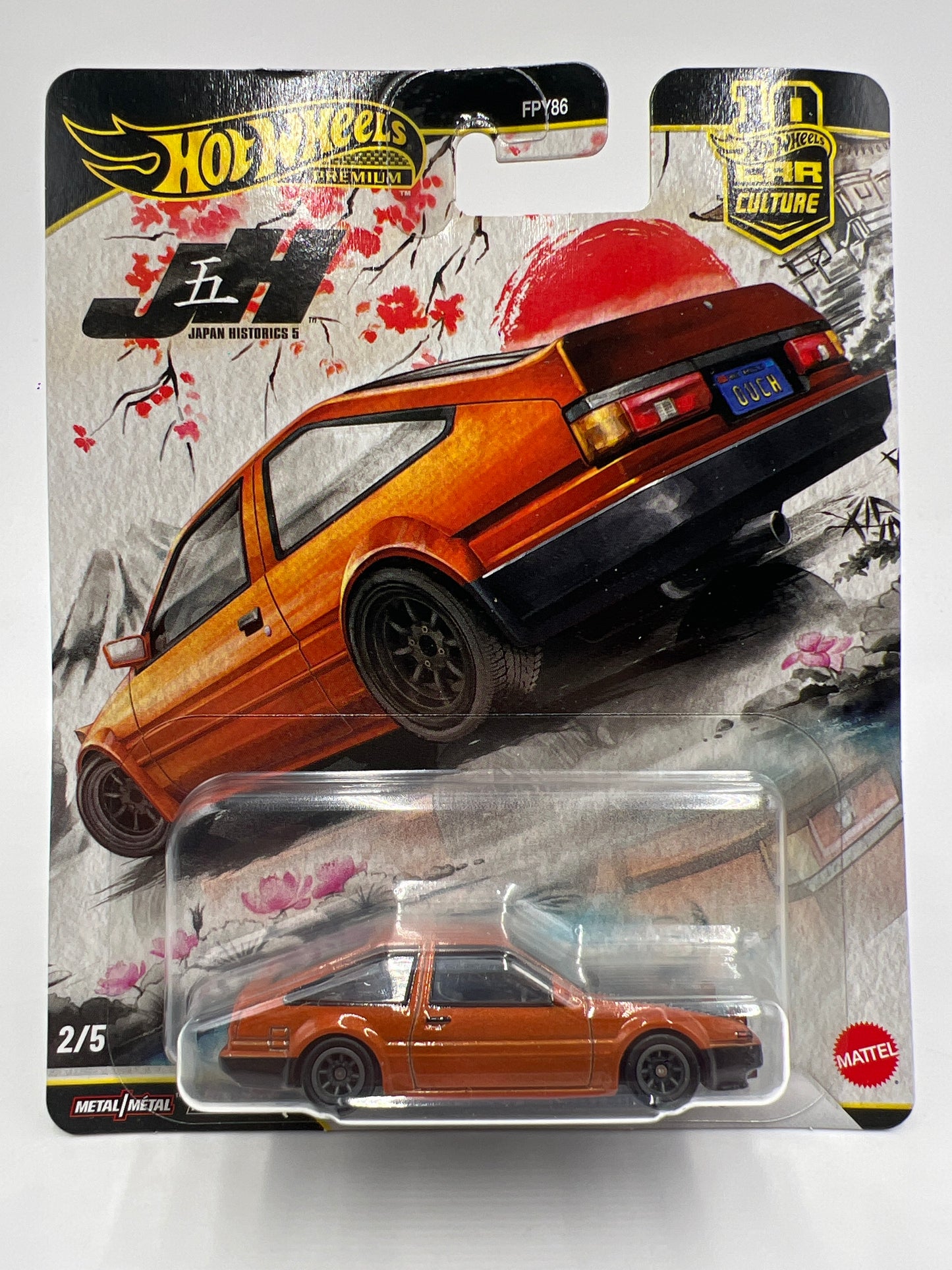 2026 Hot Wheels Premium Japan Historics 5 #2 Toyota AE86 Sprinter Trueno Orange 259D