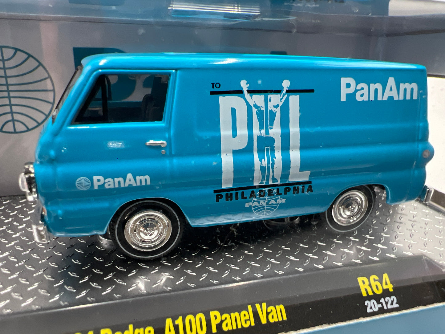 M2 Machines Pan Am 1964 Dodge A100 Panel Van Blue R64