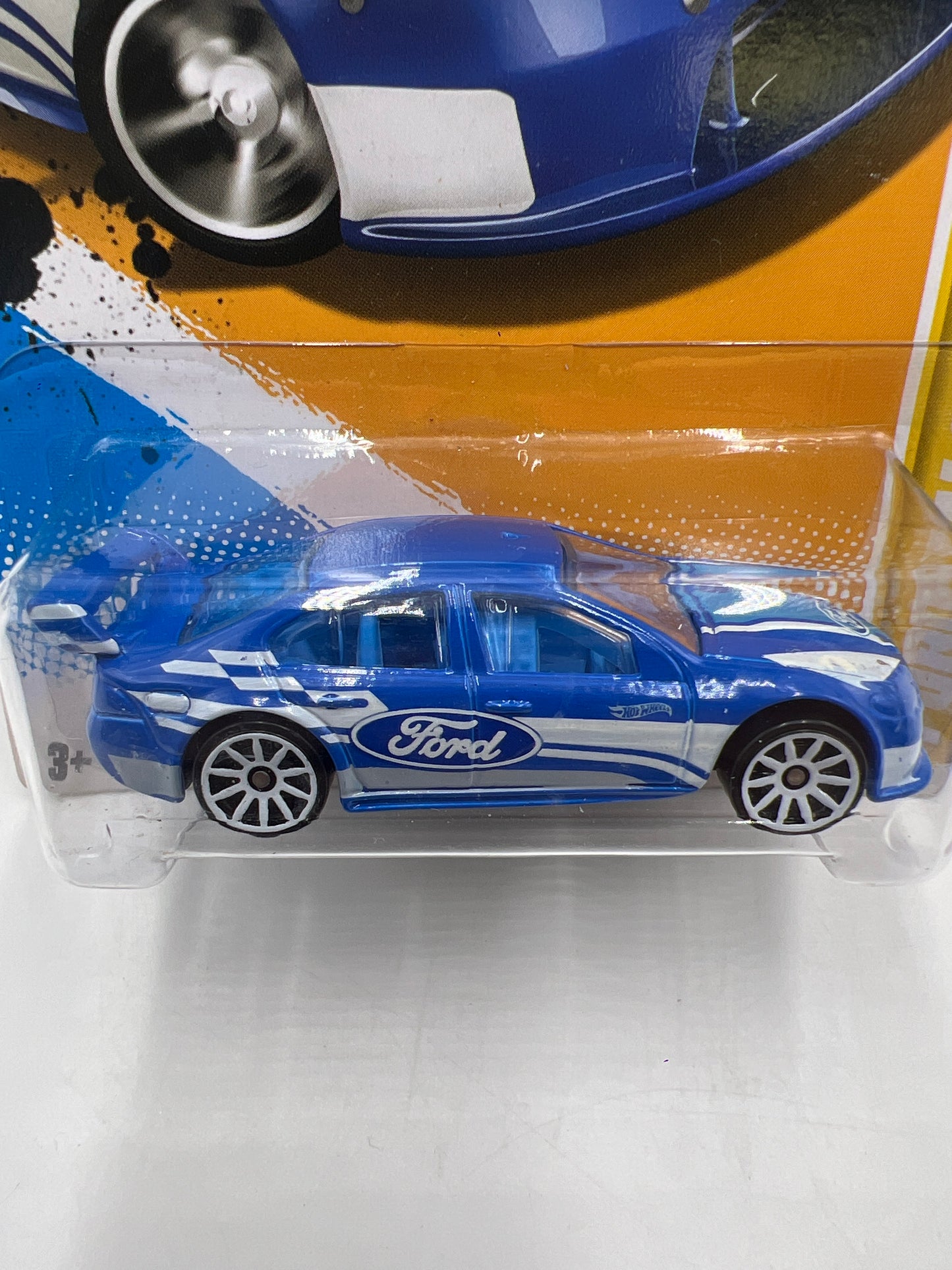 2012 Hot Wheels New Models #4 Ford Falcon Race Car Blue 35E