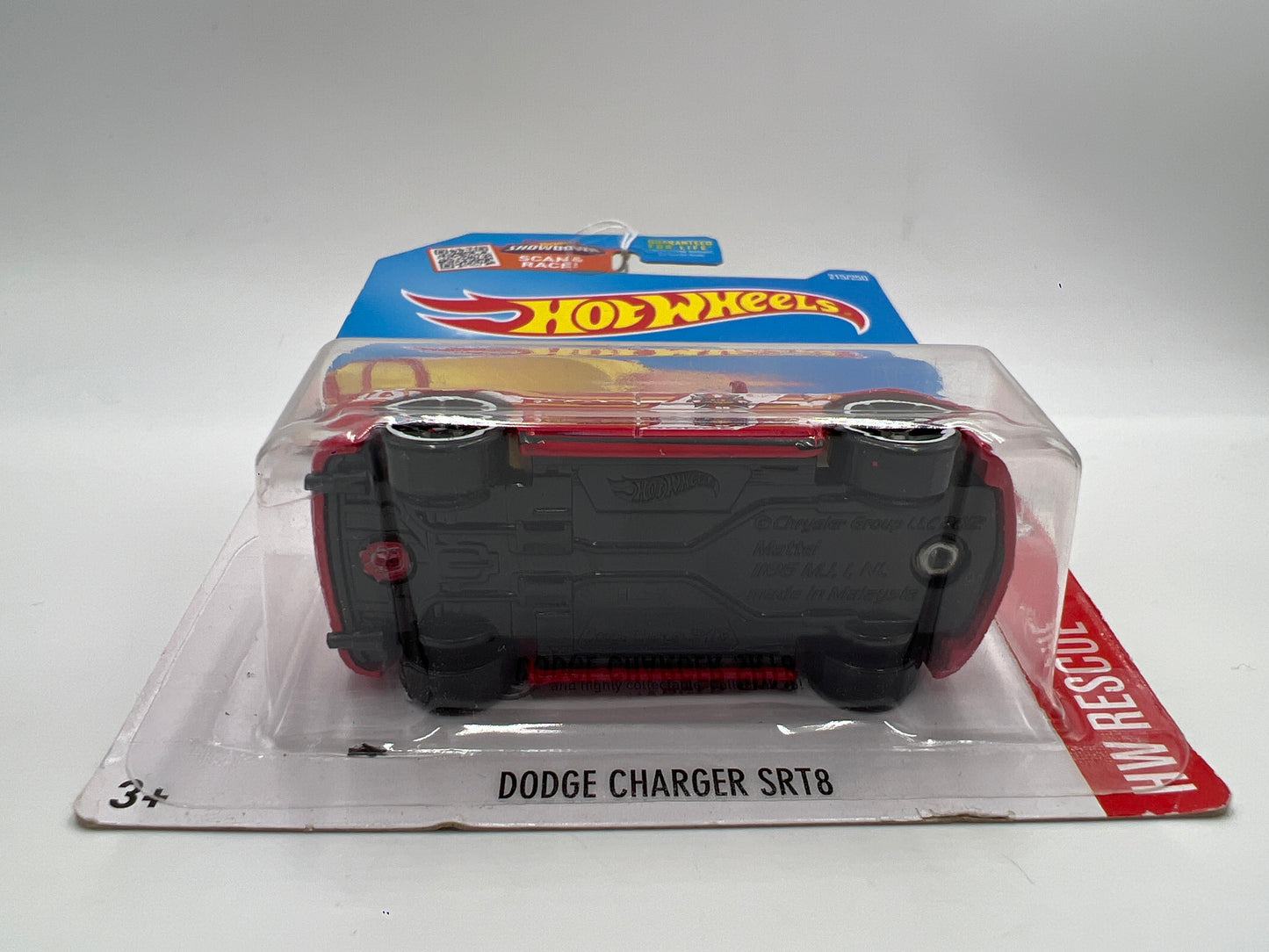 2016 Hot Wheels Treasure Hunt #215 Dodge Charger SRT8 Red 276G