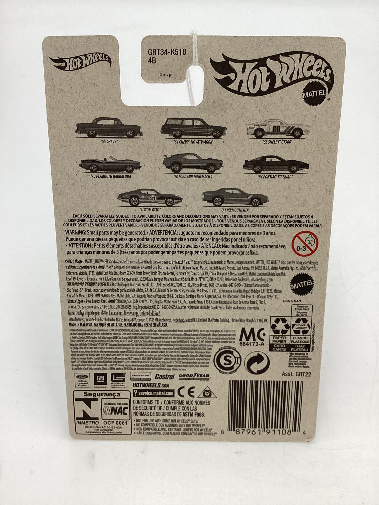 Hot Wheels Target Exclusive Flying Customs 70 Plymouth Barracuda Green 156G