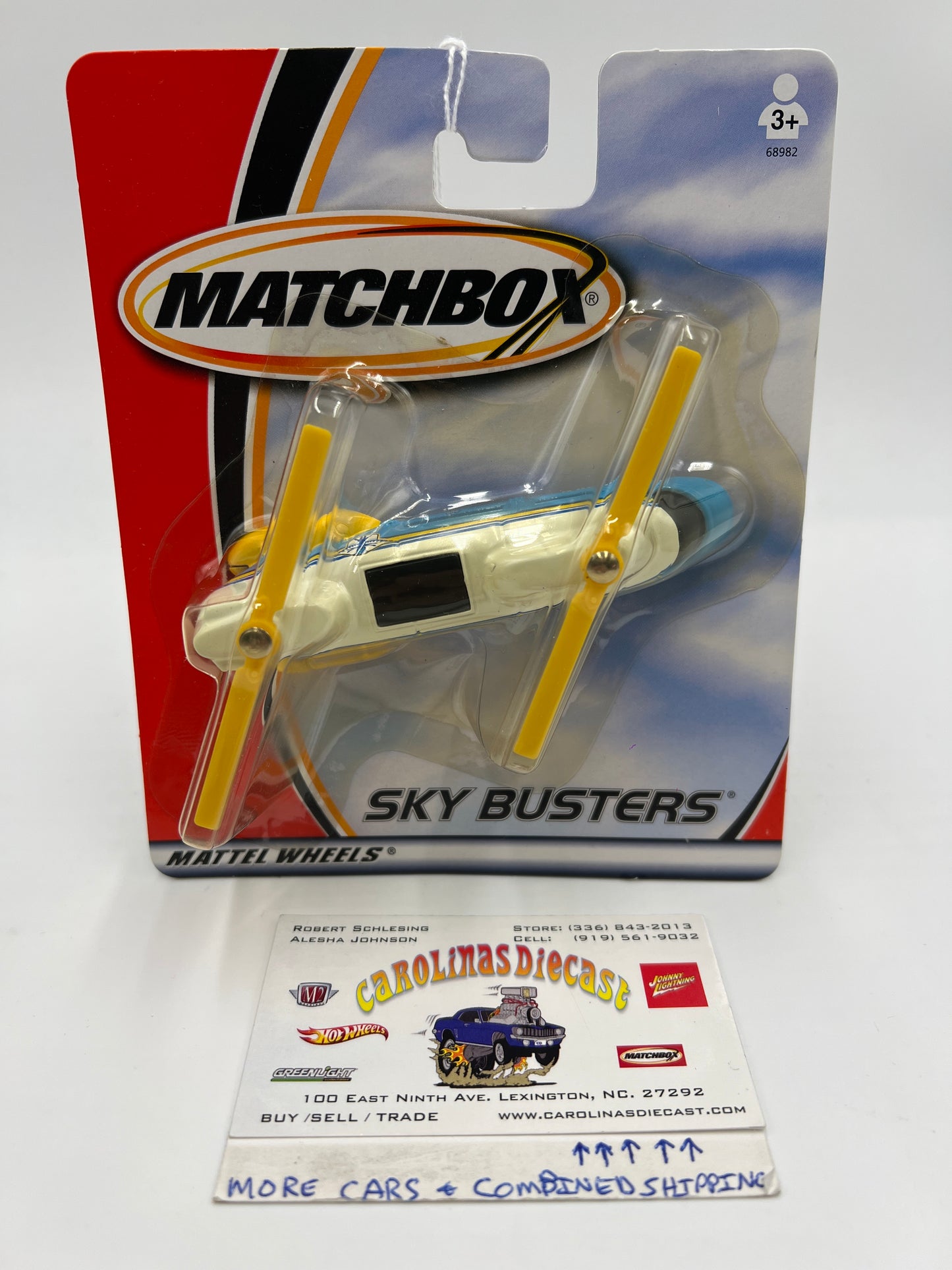 Matchbox Sky Busters Transport Helicopter Ambulance Blue/White PP1