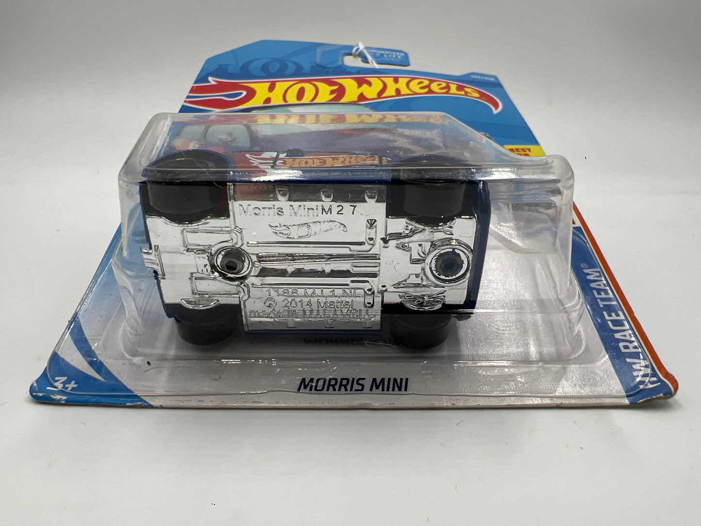 2019 Hot Wheels HW Race Team #242 Morris Mini Blue 66i