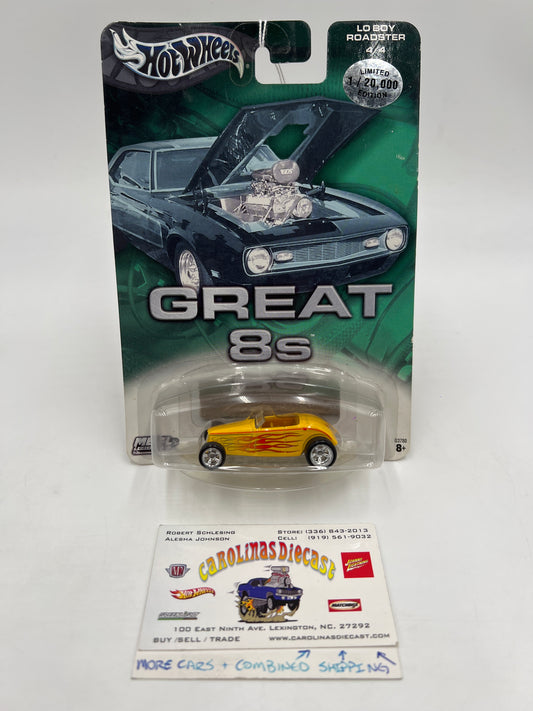 Hot Wheels Premium Great 8s #4 Lo Boy Roadster Yellow 245O