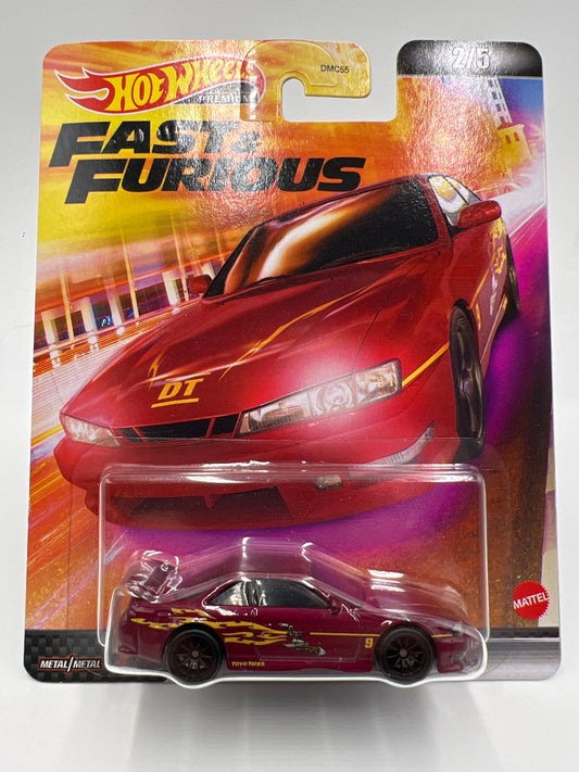 Hot Wheels Premium Fast & Furious #2 Nissan 240SX S14 Red 246L