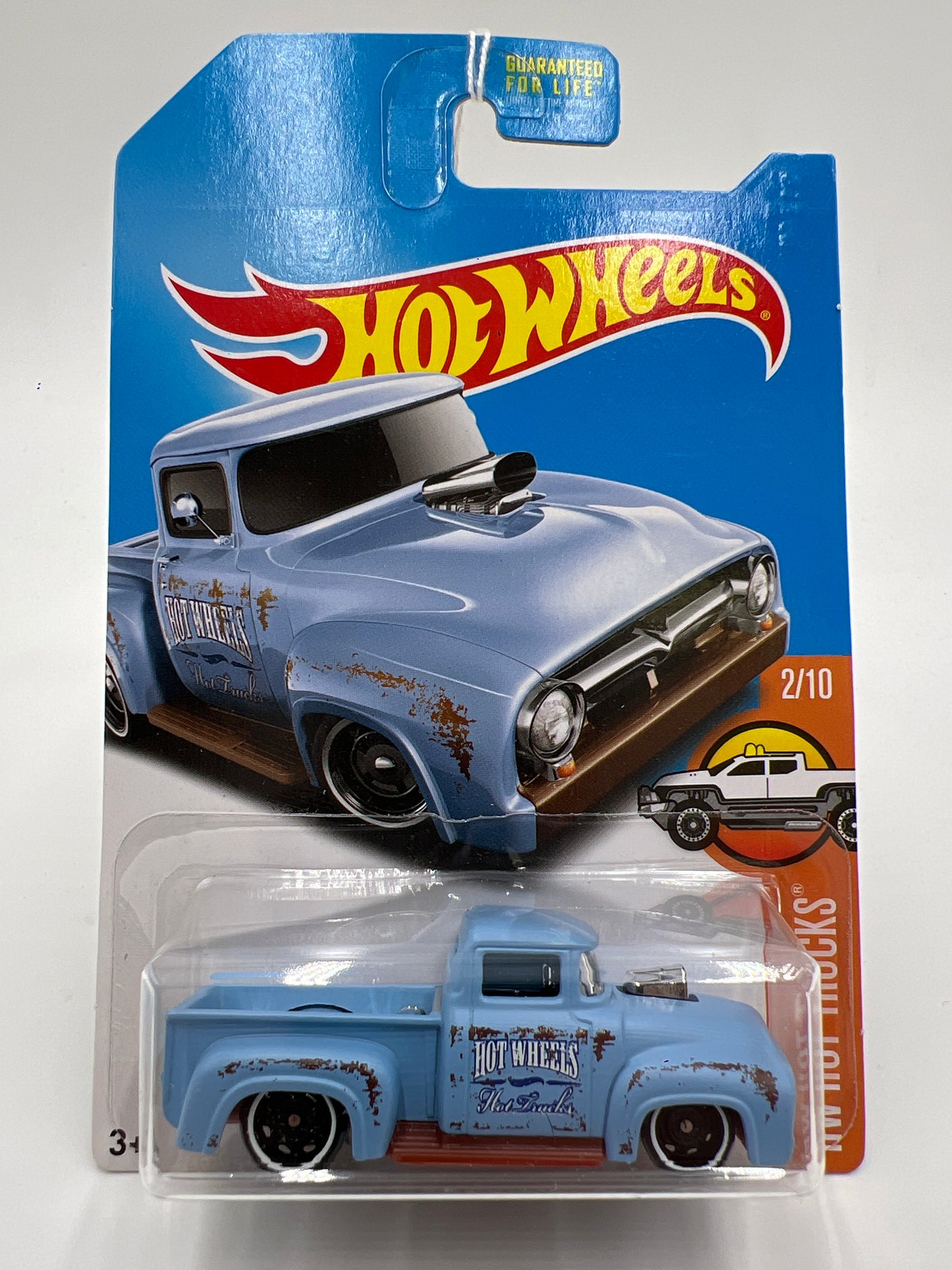 2017 Hot Wheels Kmart Exclusive HW Hot Trucks Custom 56 Ford Truck Light Blue 239F